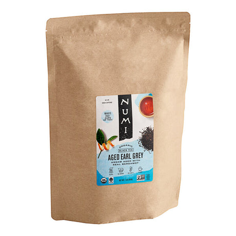 Numi Organic 1 lb. Aged Earl Grey Loose Leaf Tea - 6/Case