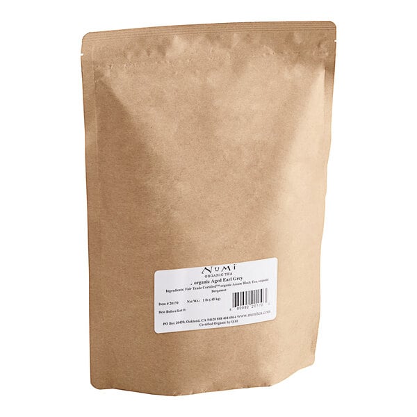 Numi Organic 1 lb. Aged Earl Grey Loose Leaf Tea - 6/Case