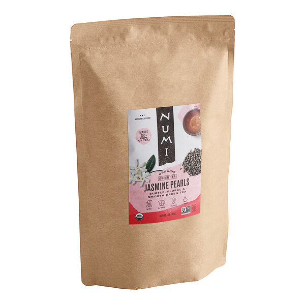 Numi Organic 1 lb. Jasmine Pearls Green Loose Leaf Tea - 6/Case
