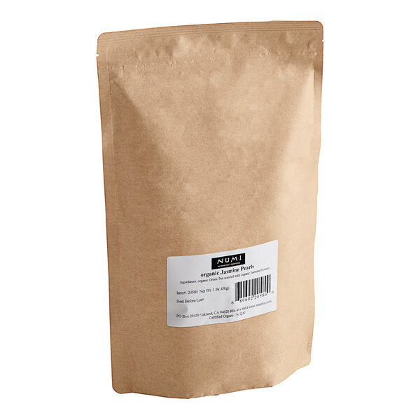 Numi Organic 1 lb. Jasmine Pearls Green Loose Leaf Tea - 6/Case