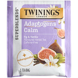 Twinings Calm Adaptogens, Fig & Vanilla Herbal Tea Bags - 108/Case