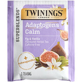 Twinings Calm Adaptogens, Fig & Vanilla Herbal Tea Bags - 108/Case