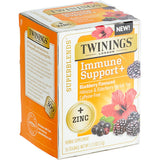 Twinings Superblends Immune Support+ Blackberry, Hibiscus, & Elderberry Herbal Tea Bags - 96/Case