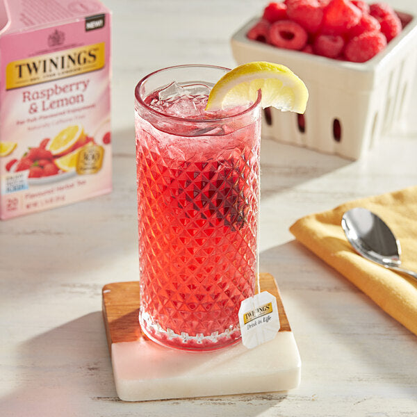 Twinings Raspberry & Lemon Herbal Tea Bags - 120/Case