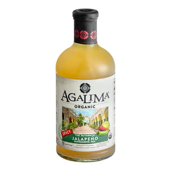 Agalima 1 Liter Organic Spicy Jalapeno Margarita Mix - 6/Case