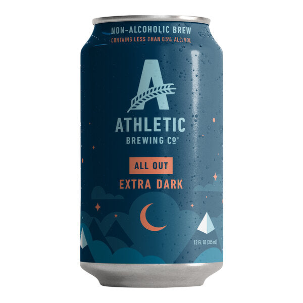 Athletic Brewing Co. All Out Non-Alcoholic Extra Dark 12 fl. oz. 6-Pack - 4/Case