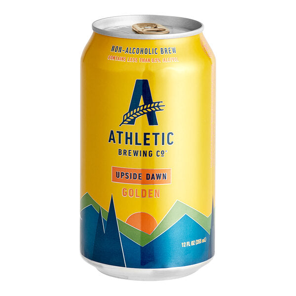 Athletic Brewing Co. Upside Dawn Non-Alcoholic Golden Ale 12 fl. oz. 6-Pack - 4/Case