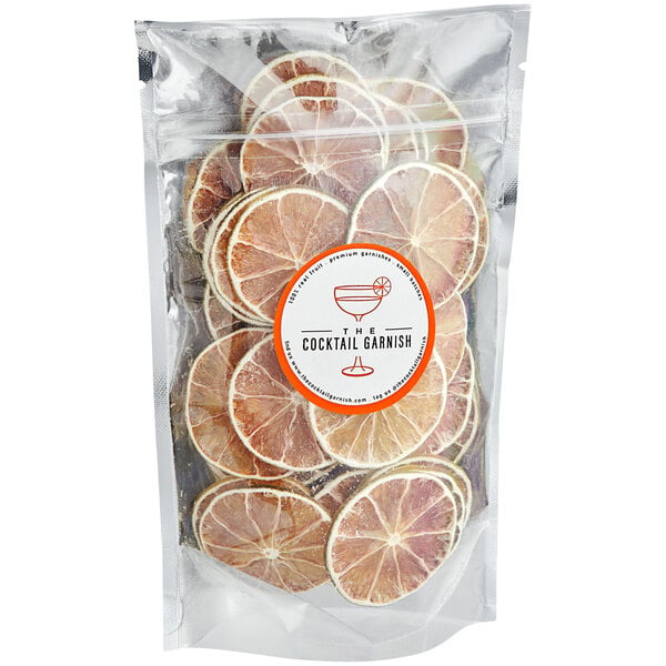The Cocktail Garnish Dried Lime Slices - 500/Case