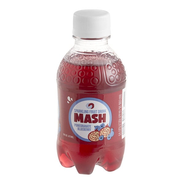 Boylan Bottling Co. Mash Pomegranate Blueberry Sparkling Fruit Beverage 16 fl. oz. - 12/Case