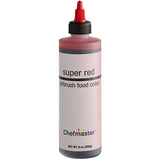 Chefmaster 9 oz. Super Red Airbrush Color - 12/Case