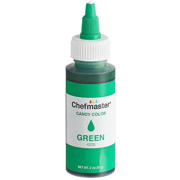 Chefmaster 2 oz. Green Oil-Based Candy Color - 12/Case