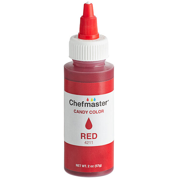 Chefmaster 2 oz. Red Oil-Based Candy Color - 12/Case