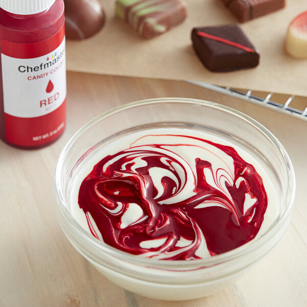 Chefmaster 2 oz. Red Oil-Based Candy Color - 12/Case
