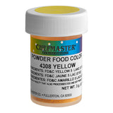 Chefmaster Yellow Dry Powder Food Color 3 Gram - 12/Case