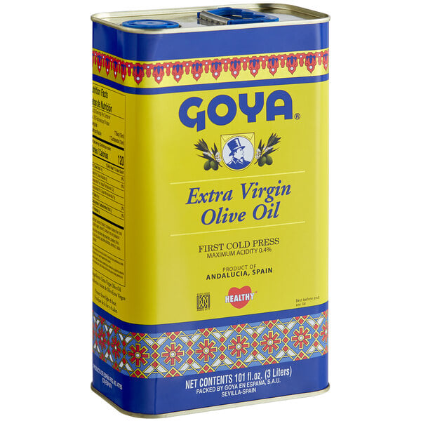 Goya 3 Liter Extra Virgin Olive Oil - 3/Case