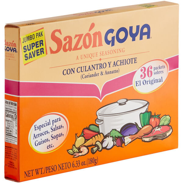 Goya Sazon Seasoning Packets 6.33 oz. - 540/Case