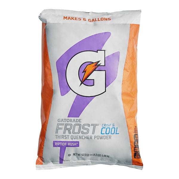 Gatorade Thirst Quencher Frost Riptide Rush Sports Drink Powder 50.9 oz. - 14/Case