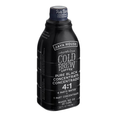 Java House Colombian Cold Brew Coffee 4:1 Concentrate 32 fl. oz. - 6/Case
