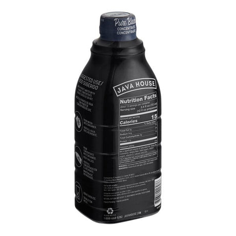 Java House Colombian Cold Brew Coffee 4:1 Concentrate 32 fl. oz. - 6/Case