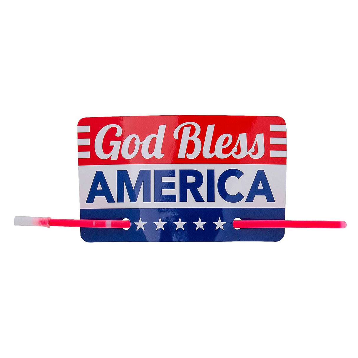 12 Pc. 8" Religious Patriotic Glow Stick Bracelets with Card for 12