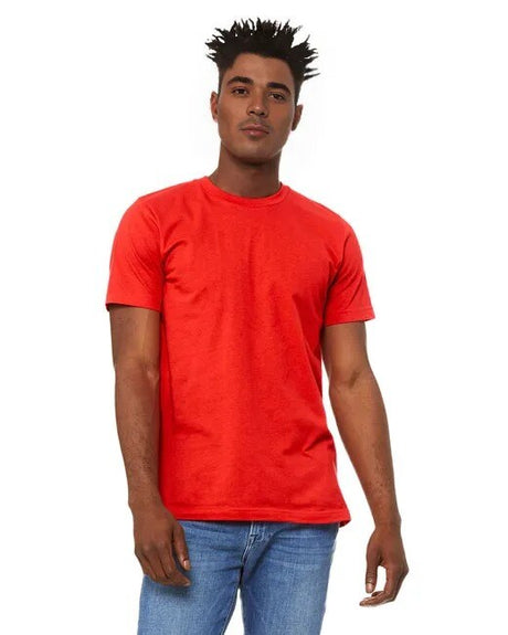 BELLA + CANVAS Short Sleeve Crewneck Jersey Tee in Red