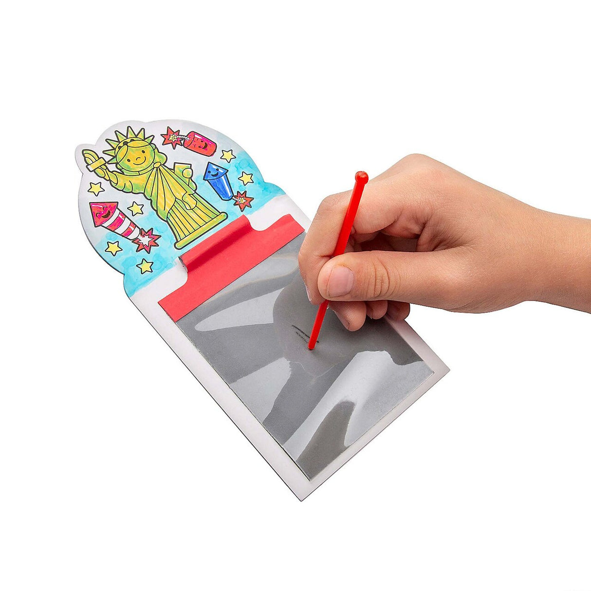 3 1/4" x 6 3/4" Color Your Own Patriotic Cardstock Magic Screens 12 Pc.