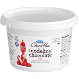 Satin Ice ChocoPan 1 lb. Red Modeling Chocolate - 4/Case