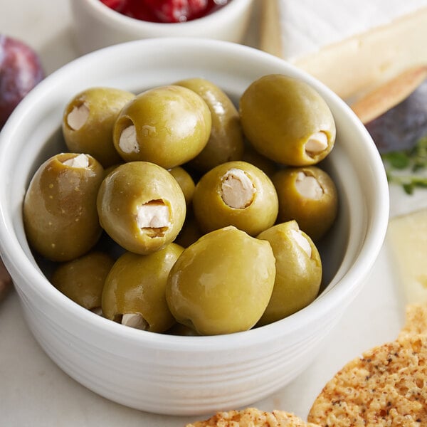 Belosa Blue Cheese Stuffed Queen Olives 12 oz. (7.5 oz. Dr. Wt.) - 6/Case