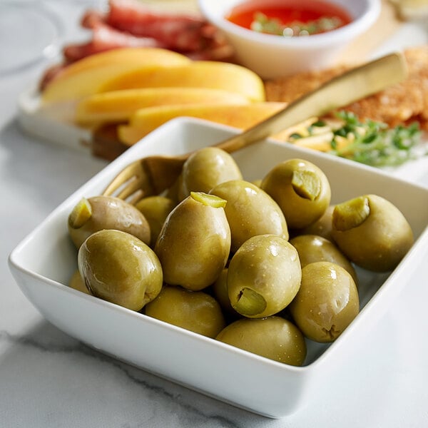 Belosa Dill Pickle Stuffed Queen Olives 12 oz. (7.5 oz. Dr. Wt.) - 6/Case