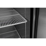 Atosa MBF8501GR Reach-In Bottom Mount Freezer 27"W x 31-1/2"D x 83-1/8"H with Locking Solid Door