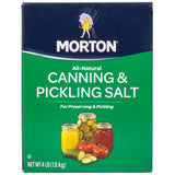 Morton Canning and Pickling Salt 4 lb. - 9/Case