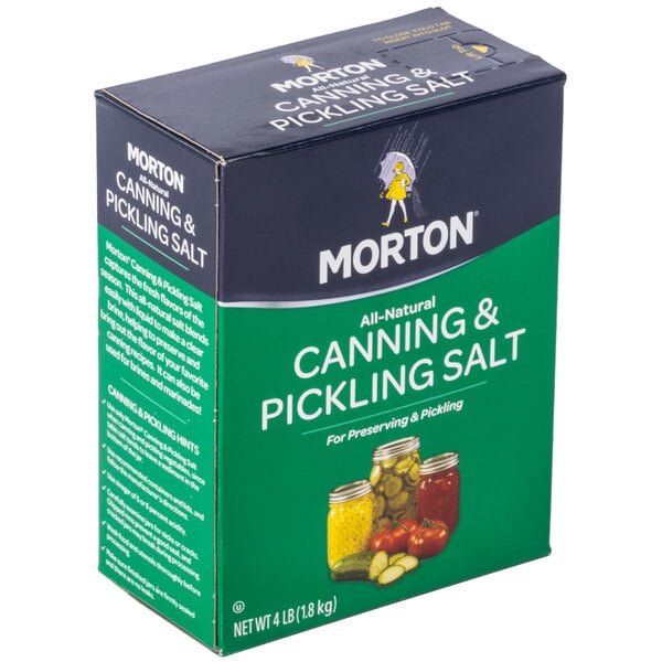 Morton Canning and Pickling Salt 4 lb. - 9/Case