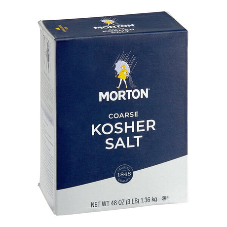 Morton Bulk Coarse Kosher Salt 3 lb. - 12/Case