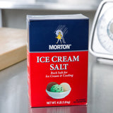 Morton Ice Cream Rock Salt 4 lb. - 8/Case