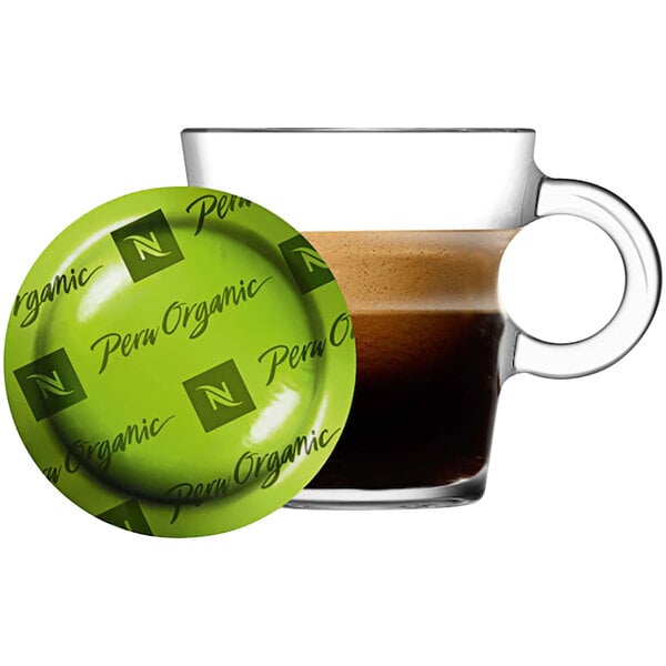Nespresso Professional Peru Organic Single Origin Single Serve Coffee Capsules - 300/Case