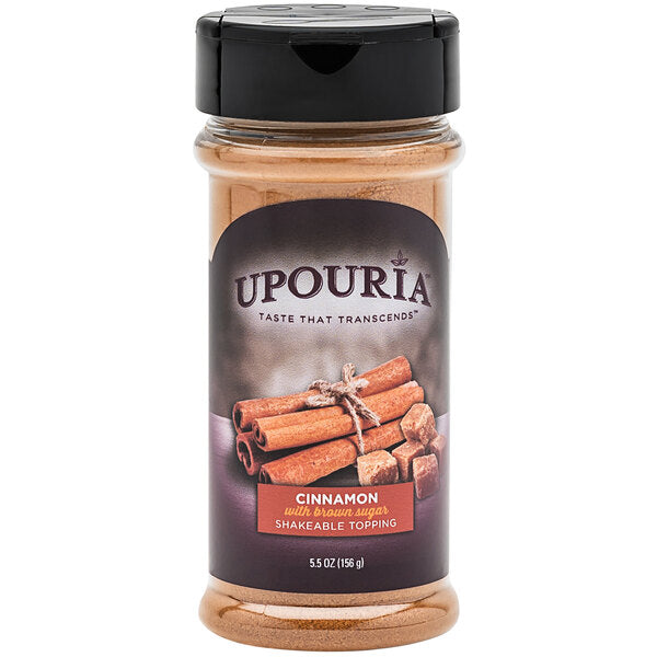 UPOURIA® Cinnamon and Brown Sugar Shakeable Coffee Topping 5.5 oz. - 6/Case