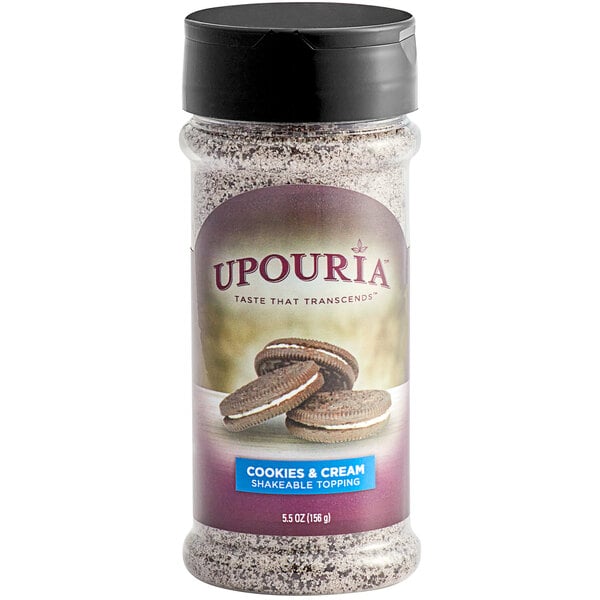UPOURIA® Cookies & Cream Shakeable Coffee Topping 5.5 oz. - 6/Case