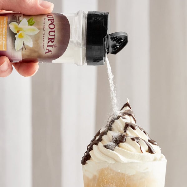 UPOURIA® French Vanilla Shakeable Coffee Topping 5.5 oz. - 6/Case