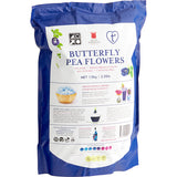 Wild Hibiscus Whole Dried Butterfly Pea Flowers 2.2 lb. (1 kg) Bag - 6/Case