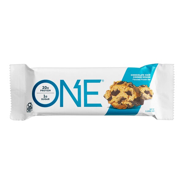 ONE Chocolate Chip Cookie Dough Protein Bar 2.12 oz. - 72/Case