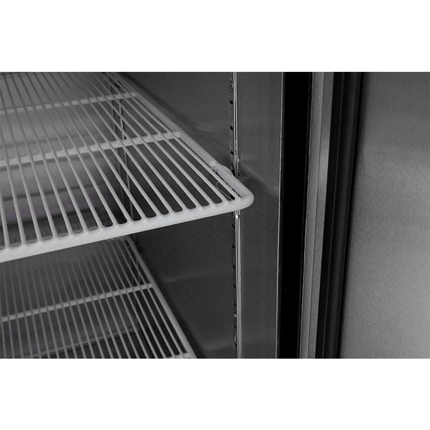 Atosa MBF8505GR Reach-In Bottom Mount Refrigerator 27"W x 31-1/2"D x 83-1/8"H with Locking Solid Door