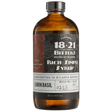 18.21 Bitters 16 fl. oz. Lemon Basil Concentrated Syrup - 12/Case