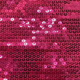 Sequin Stretch Fabric 56" Width Black Purple Fuchsia Orange