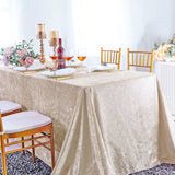 Ice Crushed Velvet Rectangular Tablecloth Seamless