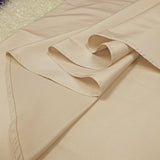 Round Economy Polyester Tablecloth 132 Champagne