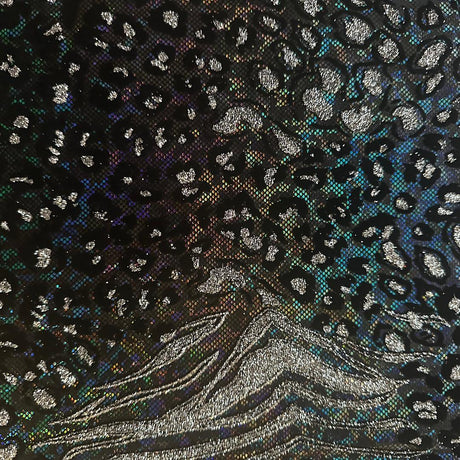 Nylon Spandex Safari Hologram Foil Fabric