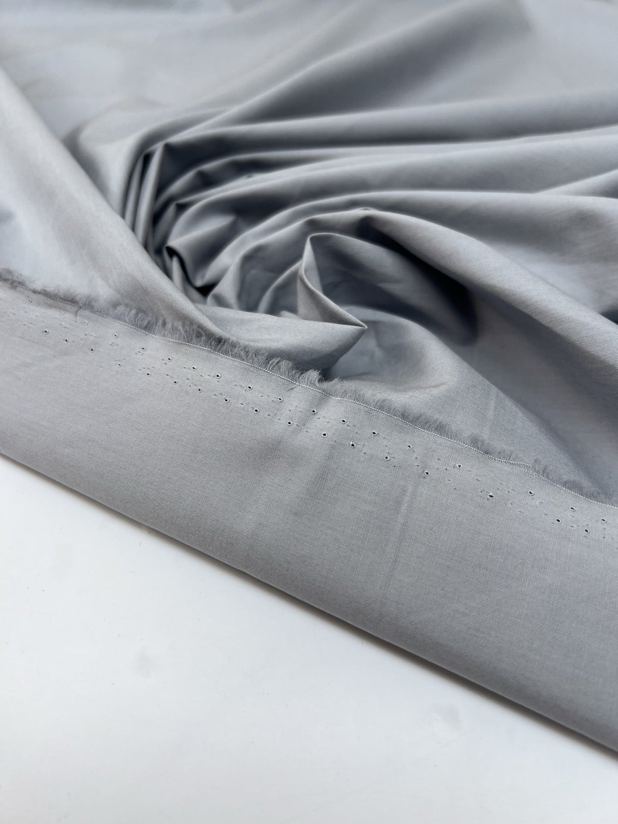 Italian Gray Cotton Poplin
