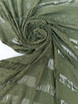 Polyamide Knitted Green Panel Print