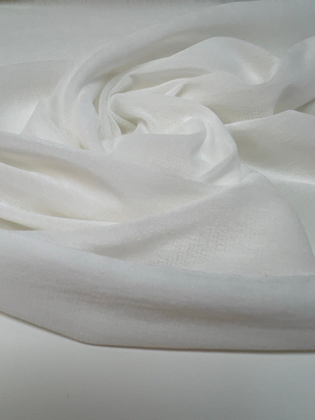 Nylon Viscose Mesh White Shade