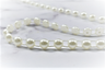 Pearl Applique Trim White Black 0.25in